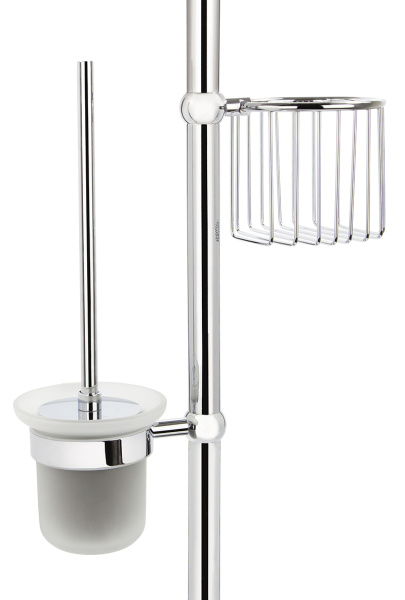 KH-2615 Напольный держатель для туалетной бумаги и ёршика KAISER хром (нерж)